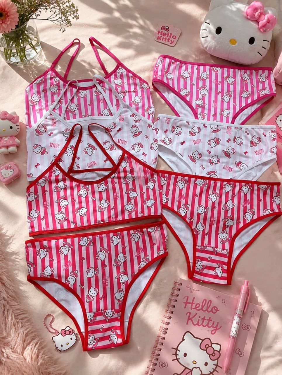 Conjuntos de Nena de Hello Kitty y Flores - Imagen 2