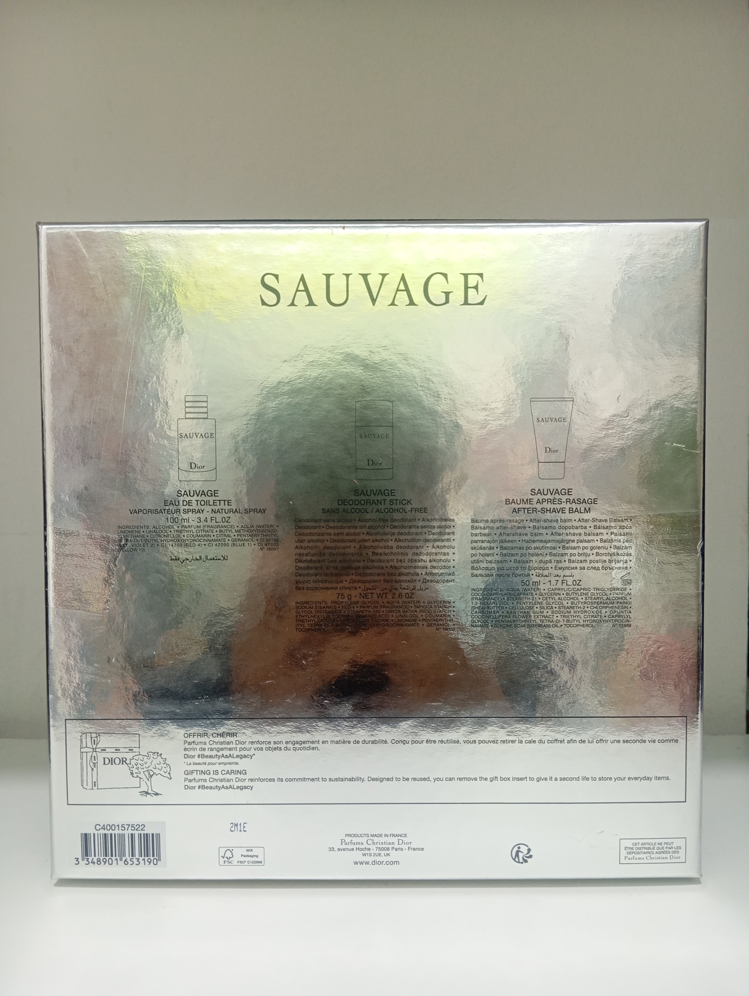 Perfume Dior Original Cofre Sauvage - Imagen 3