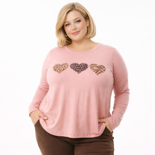 Remera de Viscosa 3 Corazones