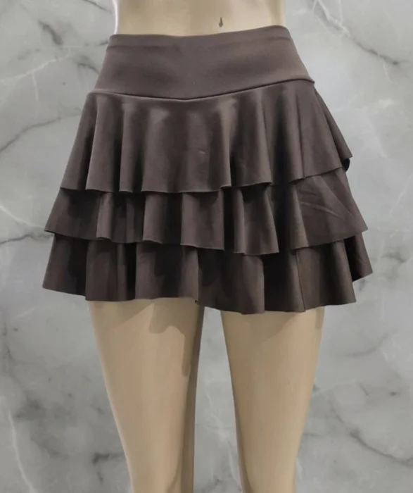 Pollera 3 Volados con Short