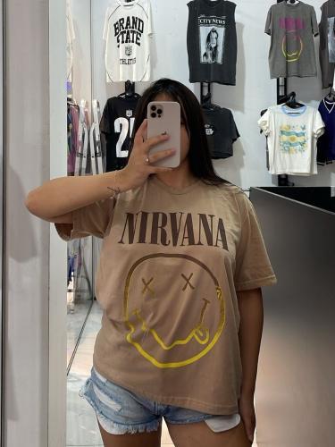 Remeron Prelavado Oversize Corto Nirvana - Miniatura 2