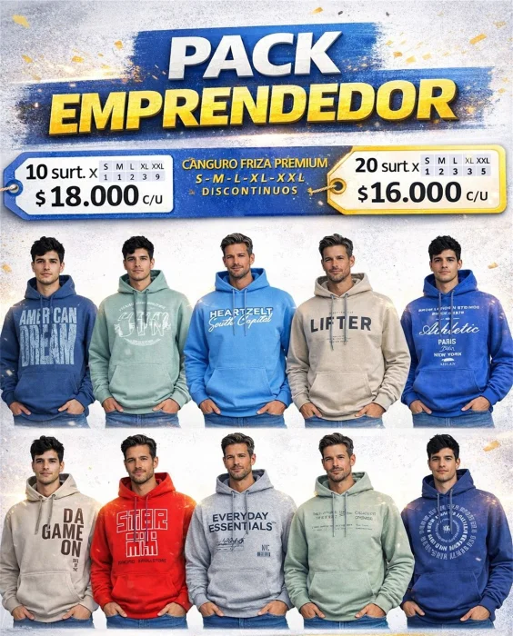 Canguro Friza Doble Premium