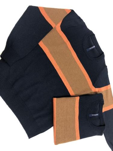Sueter Marino con Franja Naranja - Miniatura 2