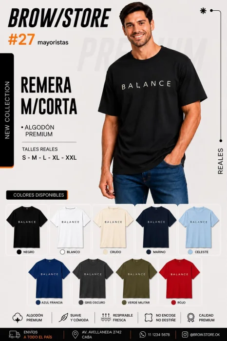 Remera Jersey Peinado Premium