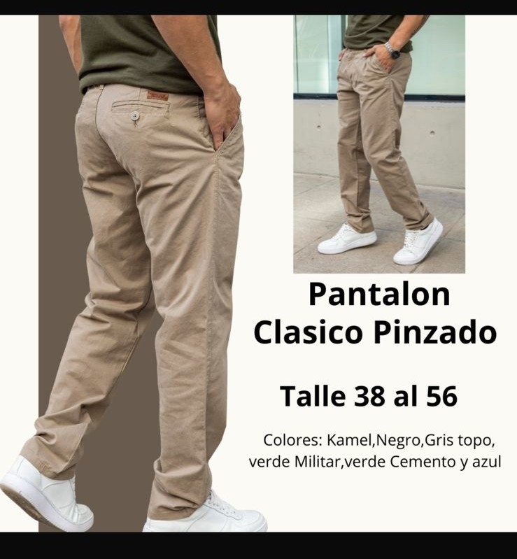 Pantalon Clasico Pinzado - Imagen 1