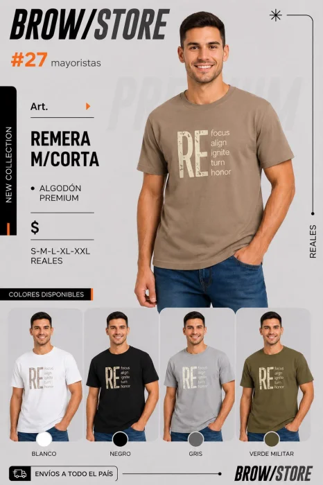 Remera Jersey Peinado Premium