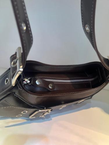 Cartera Mini Bag Marrón Chocolate Baguette - Miniatura 2