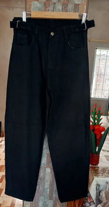 Jeans Baggye Negro con Regulador del 36 al 44