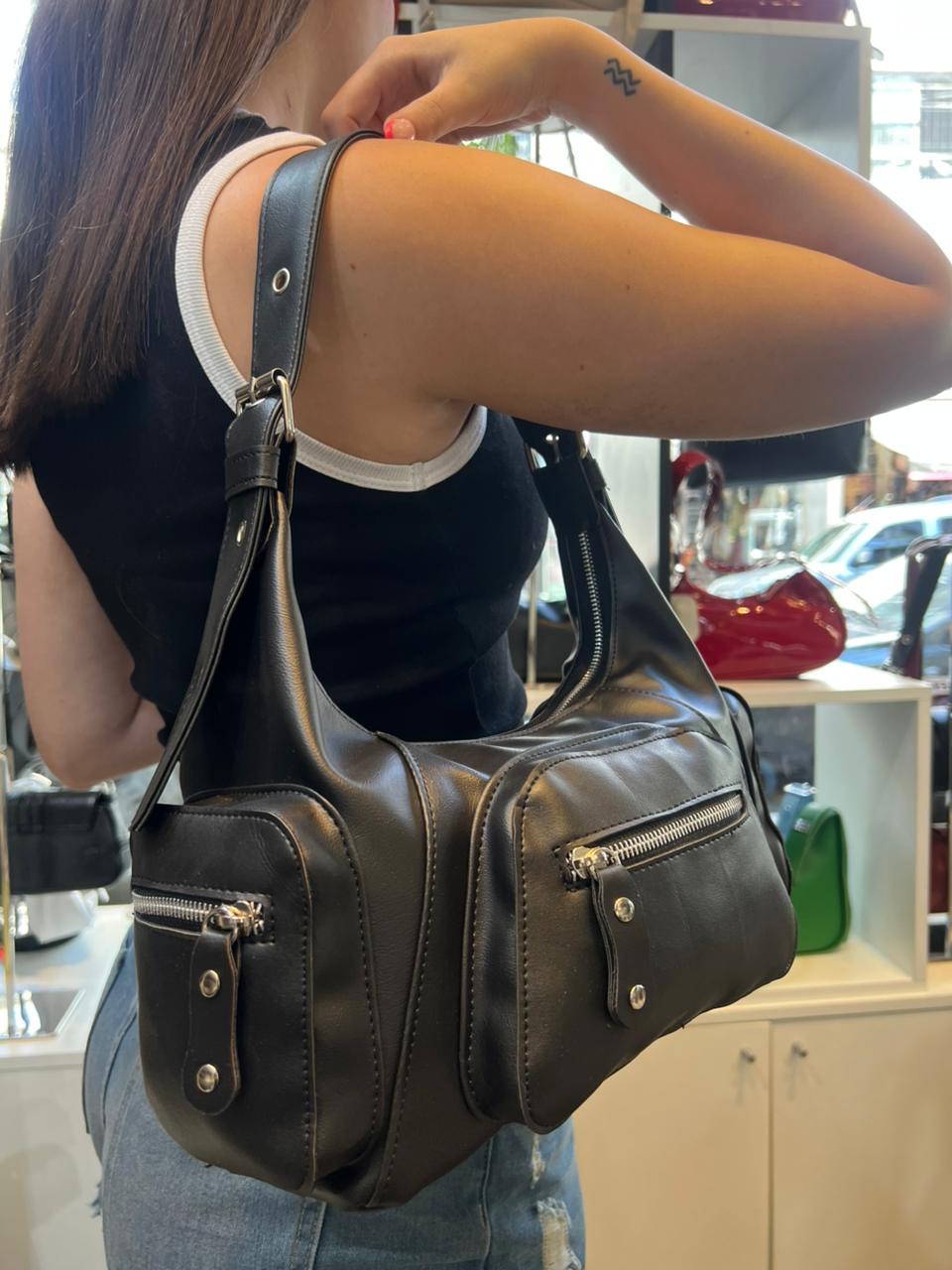 Cartera Mini Bag Baguette Cargo Marrón Chocolate - 02a310f8-7294-4b11-9624-6937113408d4.jpeg