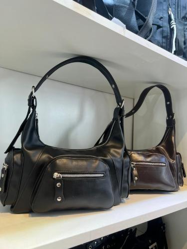 Cartera Mini Bag Baguette Cargo Marrón Chocolate - Miniatura 2