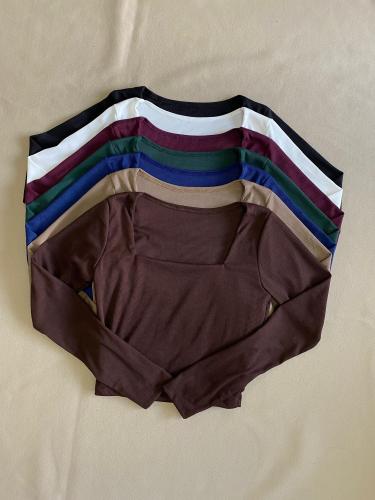 Remera Cuello Recto Morley Rib