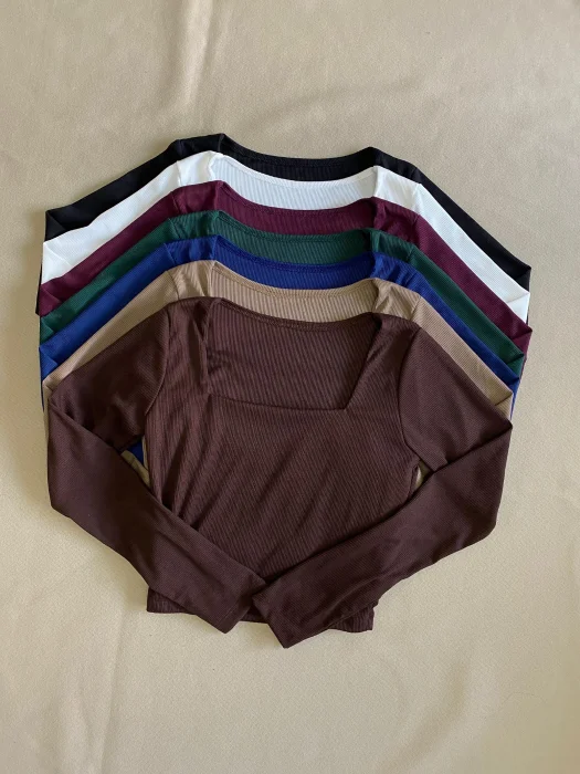 Remera Cuello Recto Morley Rib