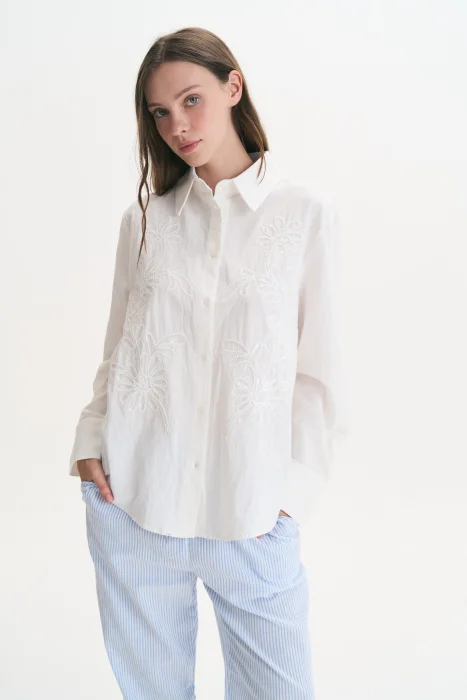 Camisa Bordado Brillos