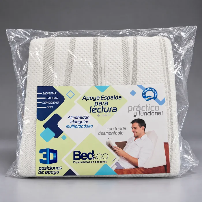 Almohada Triangular Multipropósito 3d Bed & Co 50x30x30 Cm