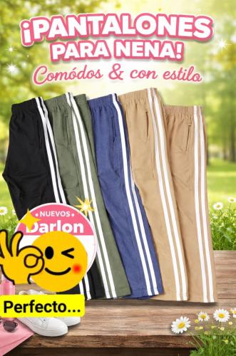 Pantalones Palazos para Nenas en Darlon del 6 al 16 en Varios  Colores - Miniatura 1