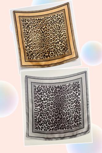Pañuelos Animal Print 70x70cm Seda Premium - Miniatura 5