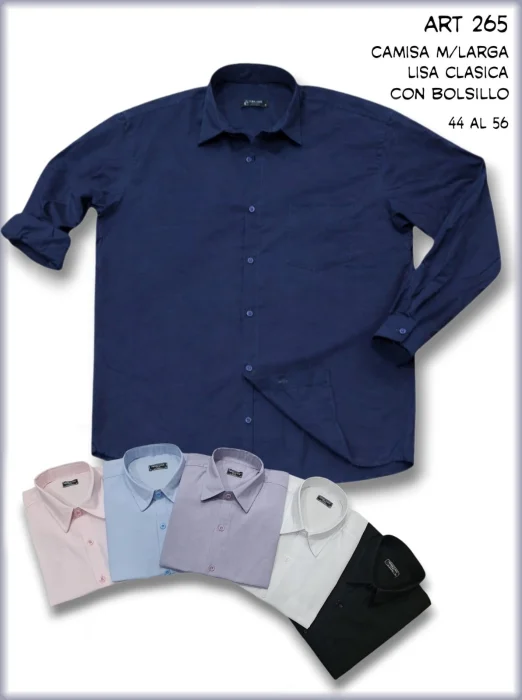 Camisas Manga Larga Poplin