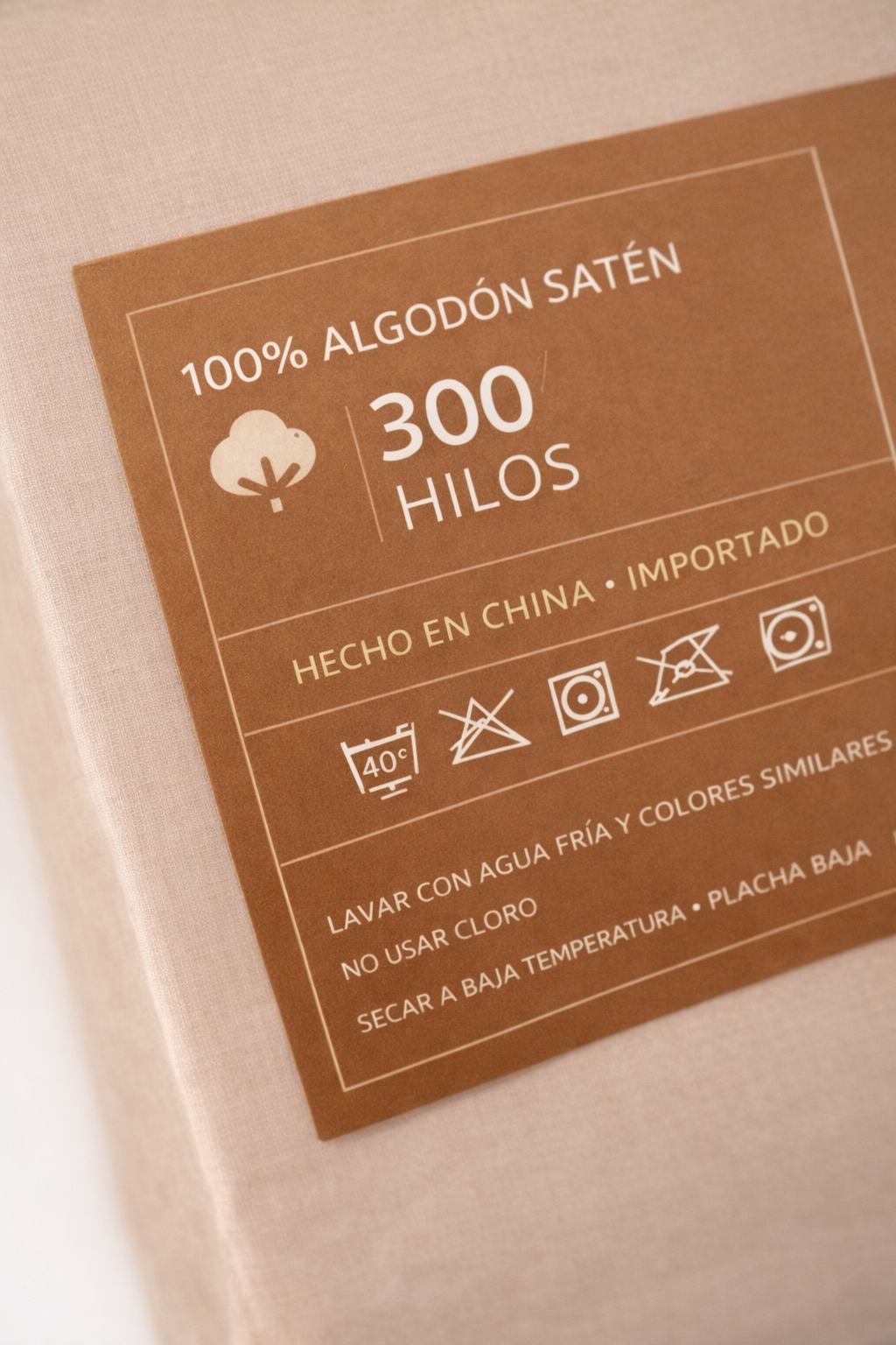 Juego de Sábanas King Size Arcoiris - Beige - 100% Algodon Premium 300 Hilos - Satén - BEI%208.png
