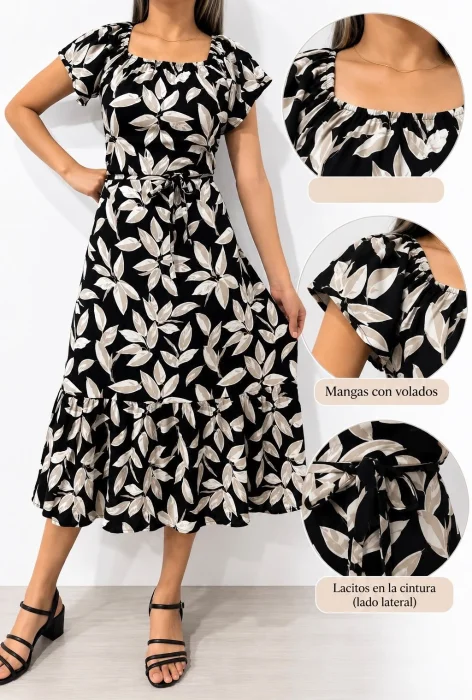 Vestido de Lino y Lycra