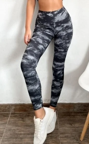 Chupin Calza Lycra Frizzado Estampado Dama