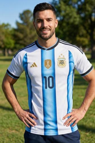 Camiseta   Bordada  Argentina