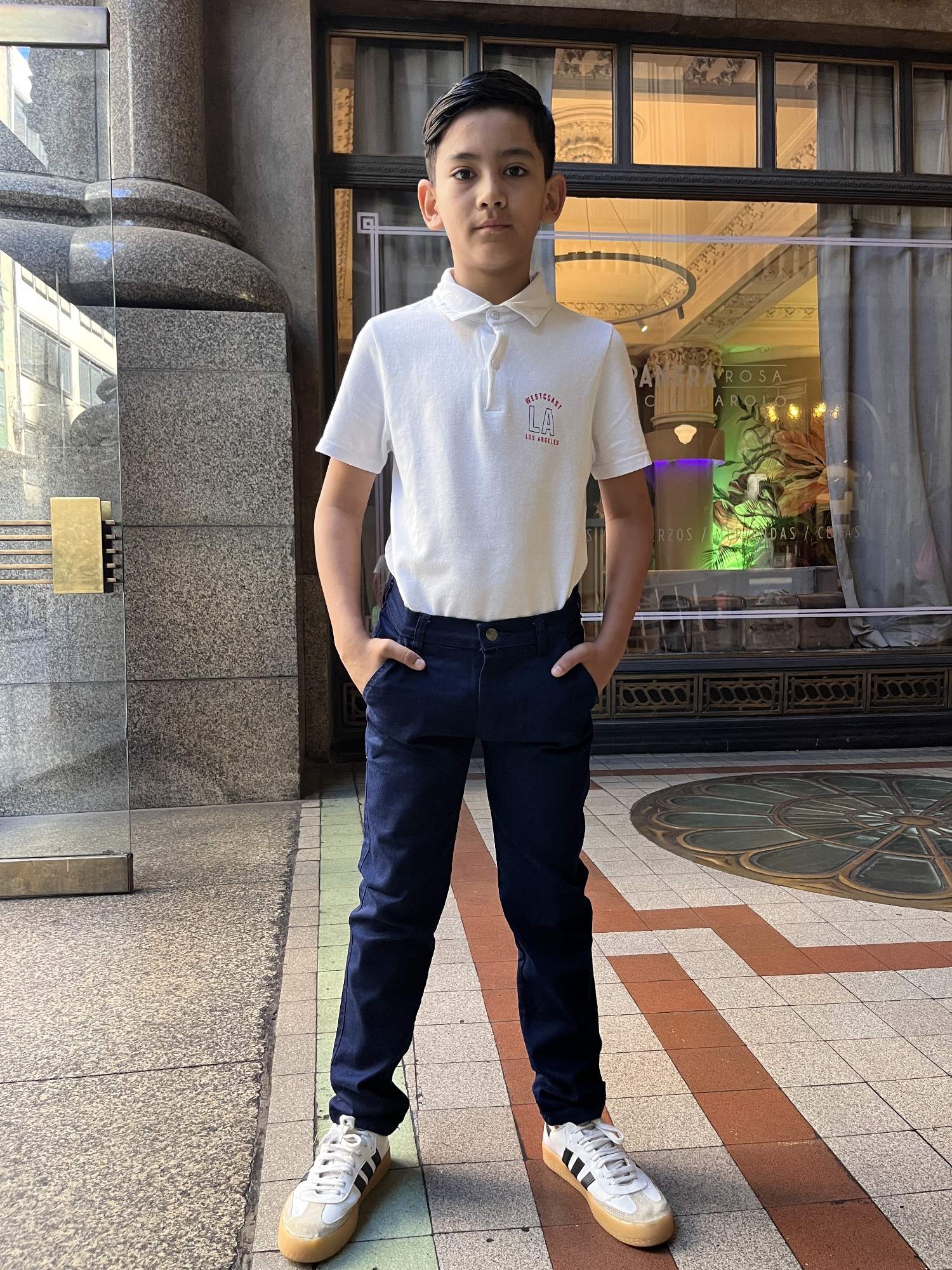 Pantalón Chino Azul Colegial D Jeans Recto - Imagen 2