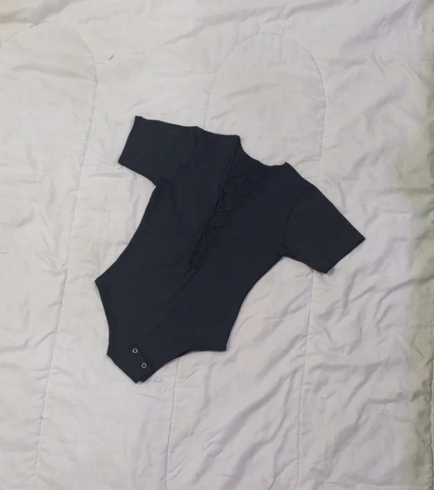 Body Tiras Manga Corta, con Botones
