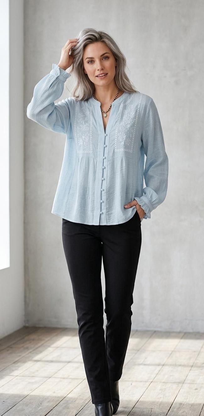 Blusa Cuello  V - Imagen 2