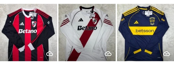 Camiseta Manga Larga de River y Boca