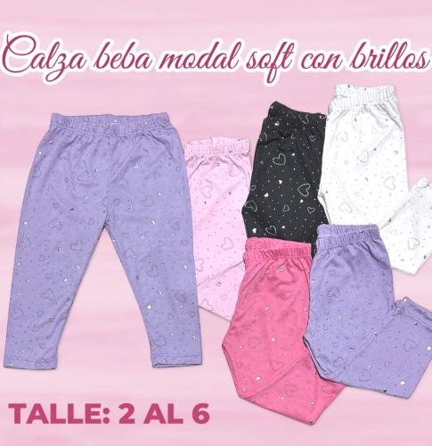 Calza Beba Modal con Strass