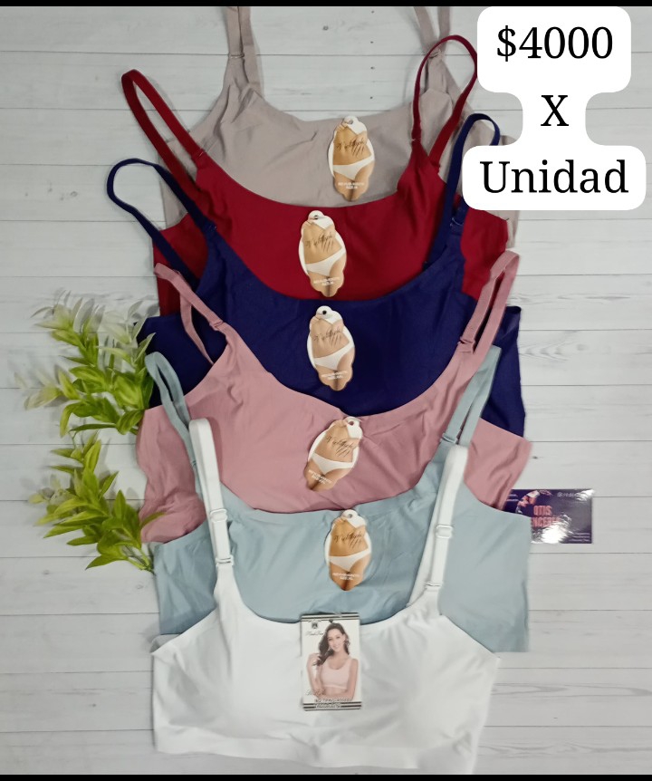 Corpiños sin Costura con y sin Broche - Imagen 1