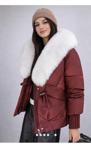Campera Importada Puffer con Piel en el Cuello Importado Premium Talle del M al Xxl - Miniatura 2