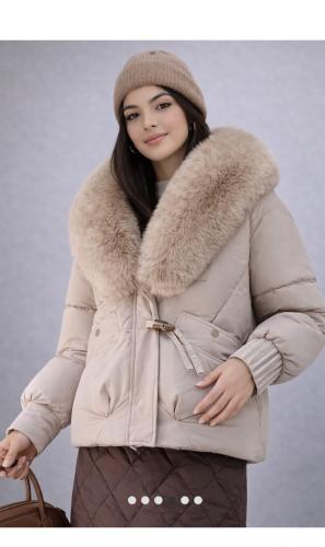 Campera Importada Puffer con Piel en el Cuello Importado Premium Talle del M al Xxl - Miniatura 3
