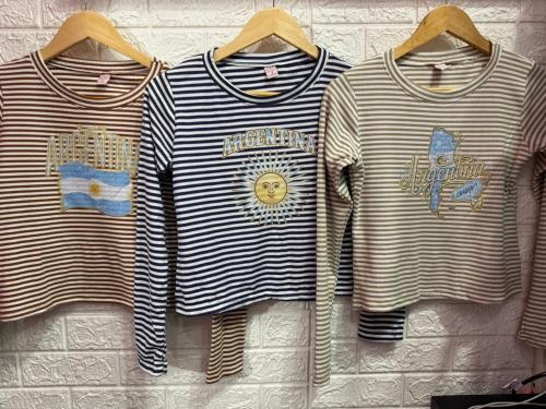 Remera Juvenil Lanilla/ Rayalla - Miniatura 3
