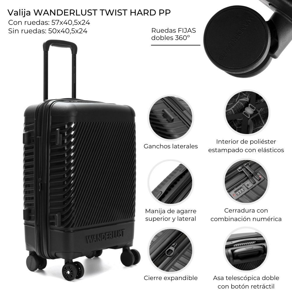 Valija Wanderlust Carry On Cabina de Mano Rígida 20 - Imagen 7