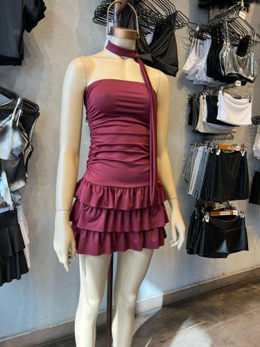 Vestido Tati Microfibra con Lazo