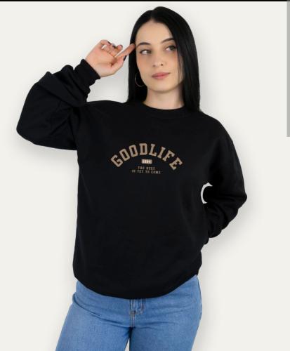 Buzo Oversize de Mujer Cuello Redondo - Miniatura 5