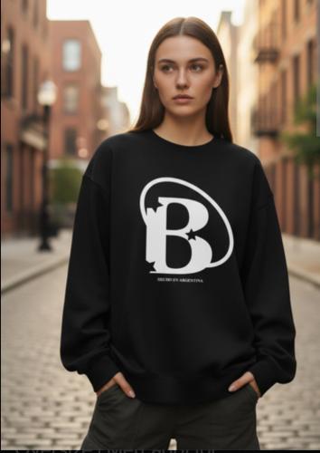 Buzo Oversize Cuello Redondo Mujer - Miniatura 2