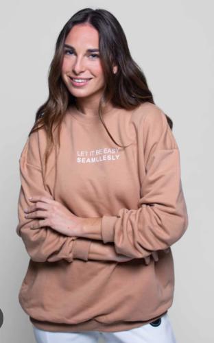 Buzo Oversize Cuello Redondo Mujer - Miniatura 3