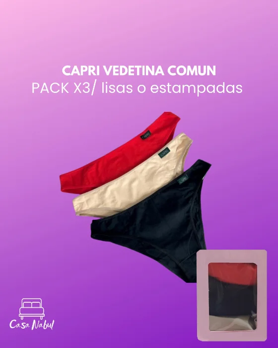 X12 Bombachas Vedetina y Less T.comun Cajita Capri