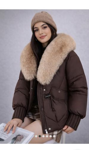 Campera Puffer con Piel en el Cuello Importado Premium Talle del M al Xxl - Miniatura 3