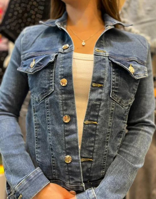 Campera Jeans Dama Elastizado