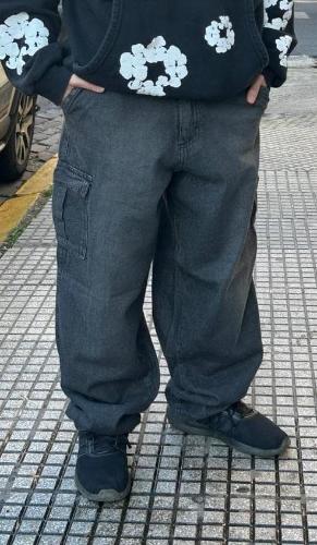 Jeans Baggy Unisex Óxido Azul Gris - Miniatura 1