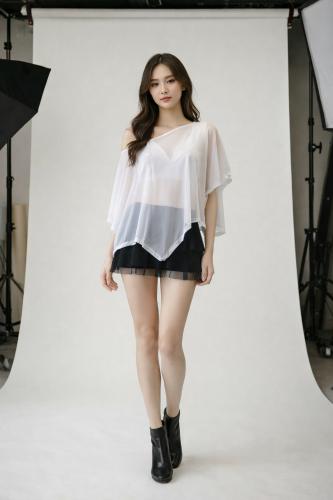 R1253 Poncho Tul