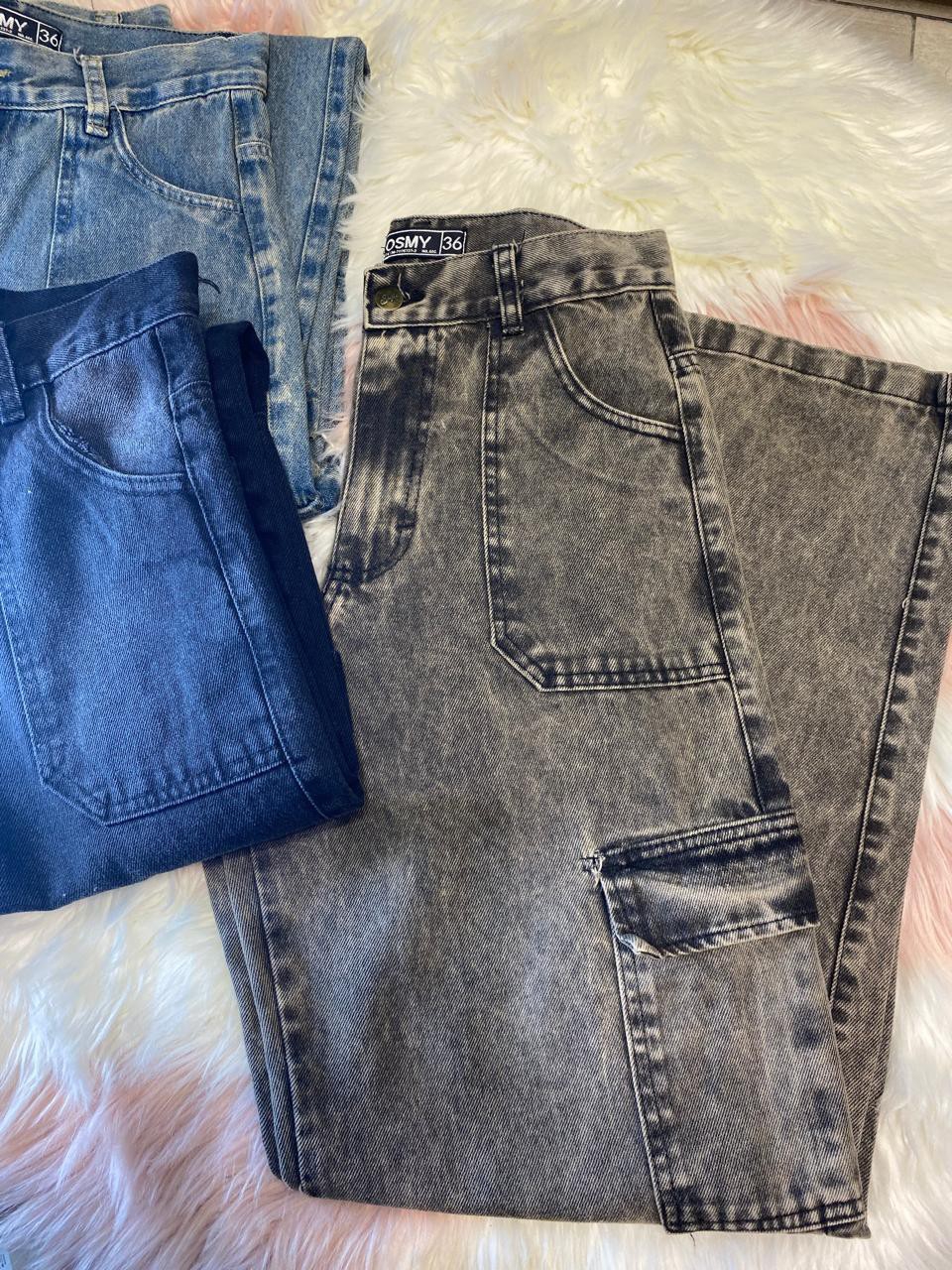 Jeans Cargo Unisex - Imagen 1