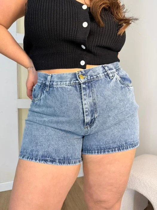 'art 601' 44 al 56 Short Az. Mom Azul Arenado  "trend"
