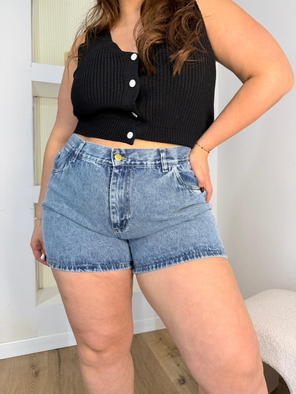 'art 601' 44 al 56 Short Az. Mom Azul Arenado  "trend" - Imagen 2