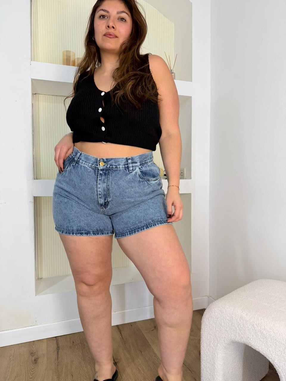 'art 601' 44 al 56 Short Az. Mom Azul Arenado  "trend" - Imagen 6