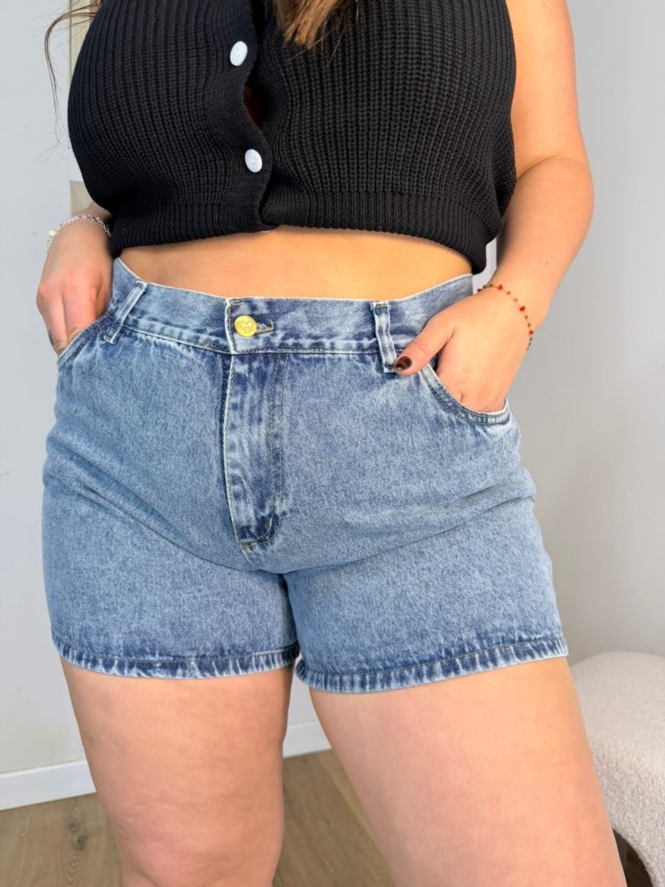 'art 601' 44 al 56 Short Az. Mom Azul Arenado  "trend" - Imagen 7