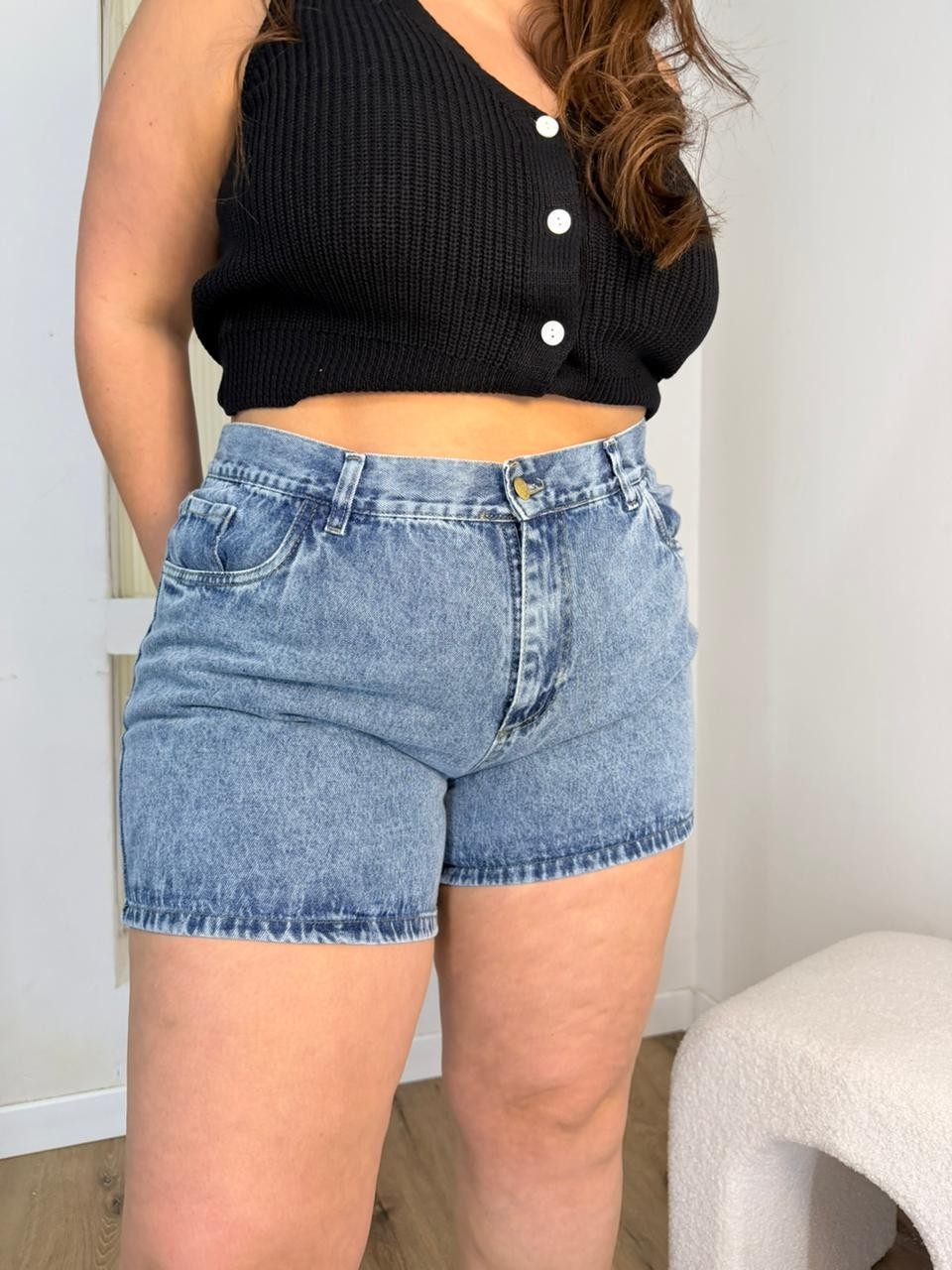 'art 601' 44 al 56 Short Az. Mom Azul Arenado  "trend" - Imagen 8